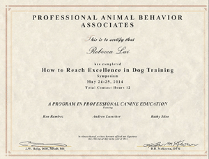 How to Reach Excellence in Dog Training May 2014